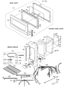 Control Panel / Door / Miscellaneous parts for Sharp Microwave/Hood Combo R-2130JS from AppliancePartsPros.com