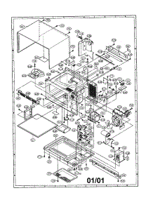Oven And Cabinet parts for Sharp Microwave R-21HC from AppliancePartsPros.com