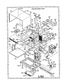 Oven And Cabinet parts for Sharp Microwave R-21HT from AppliancePartsPros.com