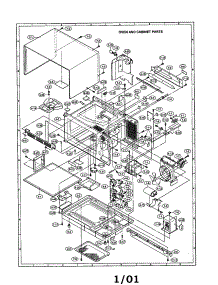 Oven And Cabinet parts for Sharp Microwave R-21JV from AppliancePartsPros.com