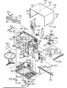 Oven / Cabinet Parts parts for Sharp Countertop Microwave R-220EWA from AppliancePartsPros.com