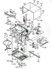 Oven Cabinet Parts parts for Sharp Countertop Microwave R-230BW from AppliancePartsPros.com
