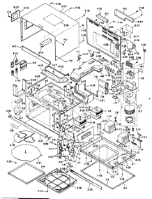 Oven Cabinet / Unit Chassis parts for Sharp Countertop Microwave R-23ET from AppliancePartsPros.com