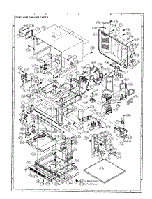 Oven And Cabinet parts for Sharp Microwave R-24GT from AppliancePartsPros.com