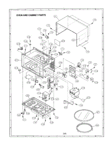 Oven And Cabinet parts for Sharp Countertop Microwave R-2A55 from AppliancePartsPros.com
