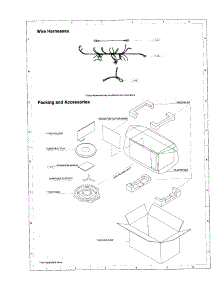 Wire Harnesses parts for Sharp Countertop Microwave R-2A57 from AppliancePartsPros.com