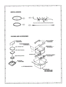 Miscellaneous parts for Sharp Countertop Microwave R-2A95 from AppliancePartsPros.com