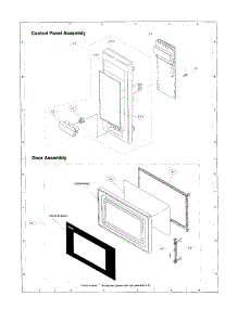Control Panel parts for Sharp Countertop Microwave R-2A97 from AppliancePartsPros.com