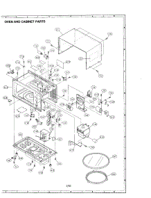 Oven And Cabinet parts for Sharp Countertop Microwave R-2F55 from AppliancePartsPros.com