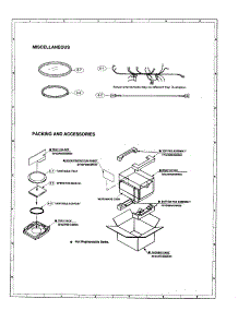 Miscellaneous parts for Sharp Countertop Microwave R-2F55 from AppliancePartsPros.com