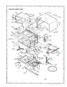 Oven And Cabinet parts for Sharp Countertop Microwave R-2M57 from AppliancePartsPros.com