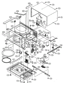 Oven / Cabinet Parts parts for Sharp Countertop Microwave R-303CW from AppliancePartsPros.com