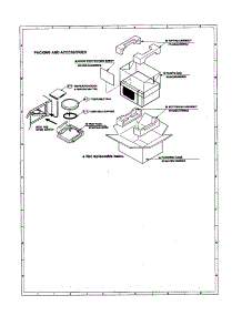 Packing And Accessories parts for Sharp Countertop Microwave R-305DW from AppliancePartsPros.com