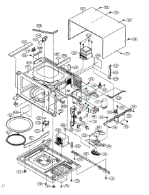 Oven Assy parts for Sharp Countertop Microwave R-305EW from AppliancePartsPros.com