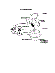 Packing And Accessories parts for Sharp Countertop Microwave R-308CW from AppliancePartsPros.com