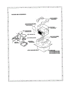 Packing And Accessories parts for Sharp Countertop Microwave R-308DW from AppliancePartsPros.com