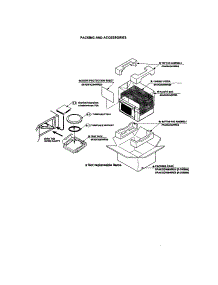 Packing And Accessories parts for Sharp Countertop Microwave R-309BW from AppliancePartsPros.com