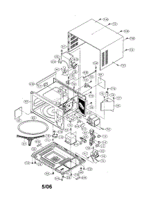 Oven And Cabinet parts for Sharp Countertop Microwave R-309JW from AppliancePartsPros.com