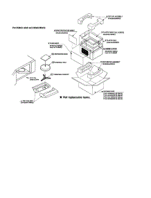 Packing / Accessories parts for Sharp Countertop Microwave R-309JW from AppliancePartsPros.com