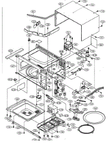 Oven Cabinet Parts parts for Sharp Countertop Microwave R-310BK from AppliancePartsPros.com