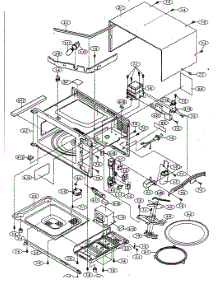 Oven Cabinet Parts parts for Sharp Countertop Microwave R-310BW from AppliancePartsPros.com
