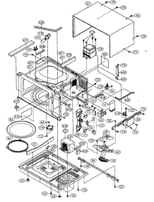 Oven / Cabinet Parts parts for Sharp Countertop Microwave R-310EW from AppliancePartsPros.com