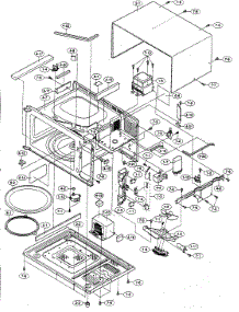 Oven / Cabinet Parts parts for Sharp Countertop Microwave R-310FW from AppliancePartsPros.com