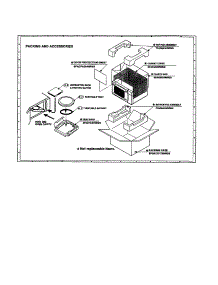 Packing And Accessories parts for Sharp Countertop Microwave R-318BK from AppliancePartsPros.com