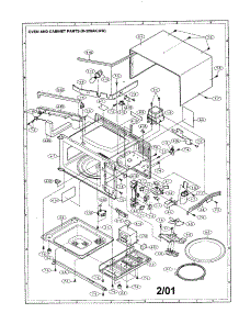 Oven And Cabinet parts for Sharp Countertop Microwave R-320AW from AppliancePartsPros.com