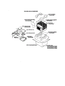 Packing And Accessories parts for Sharp Countertop Microwave R-320BW from AppliancePartsPros.com