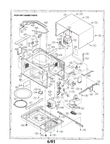 Oven And Cabinet Parts parts for Sharp Countertop Microwave R-320DK from AppliancePartsPros.com