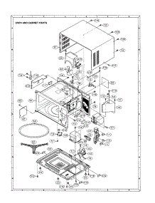 Oven And Cabinet parts for Sharp Countertop Microwave R-320HQ from AppliancePartsPros.com