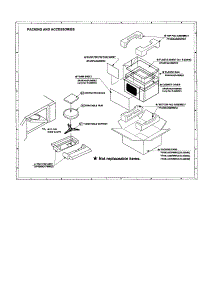 Packing And Accessories parts for Sharp Countertop Microwave R-320HQ from AppliancePartsPros.com