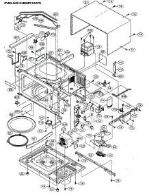 Oven / Cabinet Parts parts for Sharp Countertop Microwave R-330EW from AppliancePartsPros.com