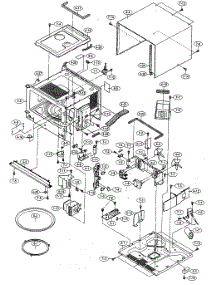 Oven / Cabinet Parts parts for Sharp Countertop Microwave R-360EG from AppliancePartsPros.com