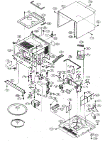 Oven / Cabinet Parts parts for Sharp Countertop Microwave R-360ES from AppliancePartsPros.com