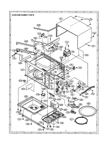 Oven And Cabinet parts for Sharp Countertop Microwave R-390AW from AppliancePartsPros.com