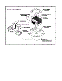 Packing And Accessories parts for Sharp Countertop Microwave R-390AW from AppliancePartsPros.com