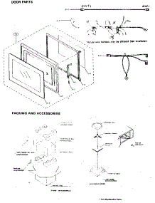 Door Parts parts for Sharp Countertop Microwave R-3A80 from AppliancePartsPros.com