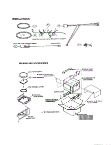 Miscellaneous parts for Sharp Countertop Microwave R-3A96 from AppliancePartsPros.com