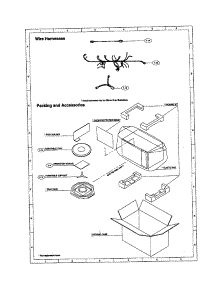 Wire Harness / Pakcing / Accessories parts for Sharp Countertop Microwave R-405BK from AppliancePartsPros.com