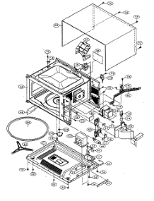 Oven / Cabinet Parts parts for Sharp Countertop Microwave R-405HW from AppliancePartsPros.com