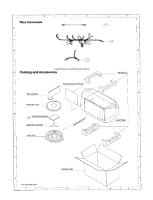 Wire Harnesses parts for Sharp Countertop Microwave R-409AK from AppliancePartsPros.com