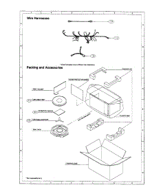 Wire Harness And Accessories parts for Sharp Countertop Microwave R-410BW from AppliancePartsPros.com