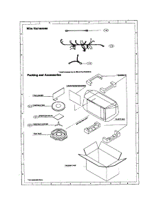 Wire Harness / Packing / Accessories parts for Sharp Countertop Microwave R-410CW from AppliancePartsPros.com