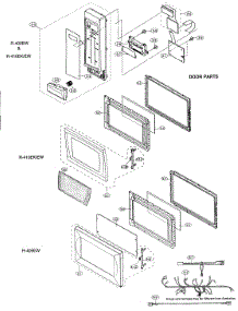 Cabinet Parts parts for Sharp Countertop Microwave R-410EW from AppliancePartsPros.com