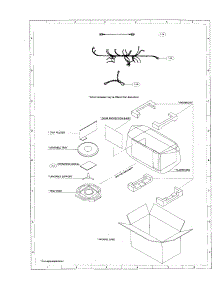Wire Harnesses parts for Sharp Countertop Microwave R-412AK from AppliancePartsPros.com
