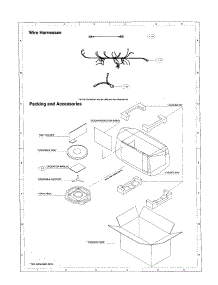 Wire Harnesses parts for Sharp Countertop Microwave R-420AW from AppliancePartsPros.com