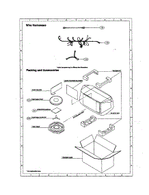 Wire Harness / Packing / Accessories parts for Sharp Countertop Microwave R-420BK from AppliancePartsPros.com
