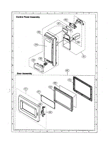 Control Panel / Door parts for Sharp Countertop Microwave R-420BW from AppliancePartsPros.com